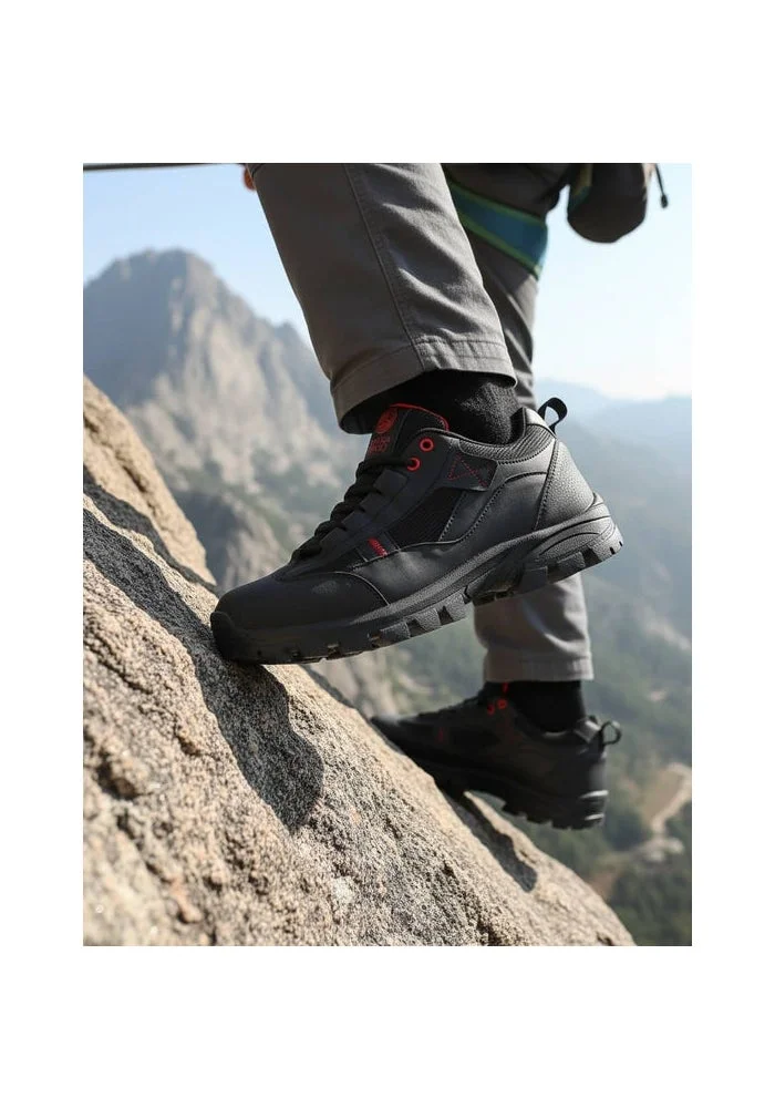 Bacca Bucci Black FOREST Low-Top Hiking Boots for Men | Best Price UAE